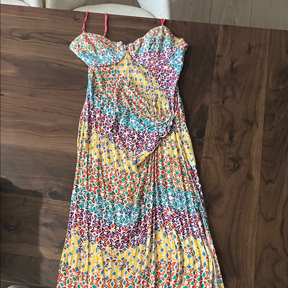 Free People Multicolor Geometric Maxi Dress